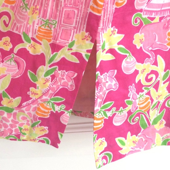 Lilly Pulitzer Cotton Floral Dress in Pink SzS - Picture 5 of 8